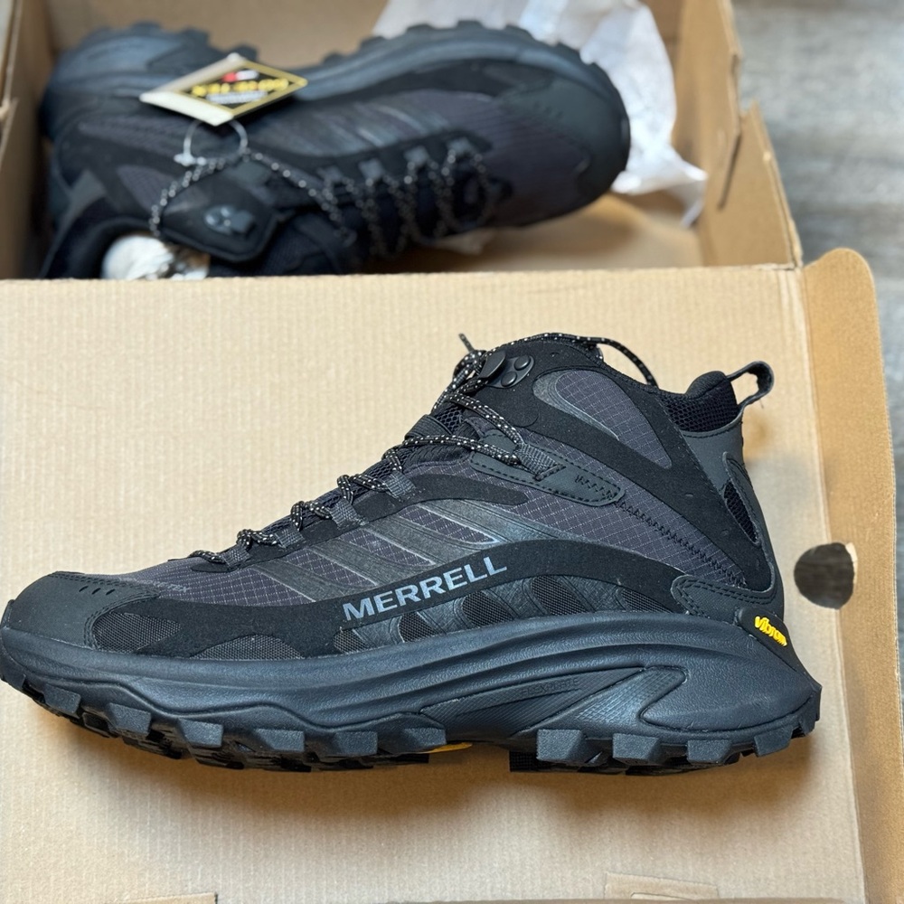 Merrell Black Athletic Shoes with Rugged Outsole